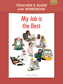 cover of My Job is the Best, a free easy ESL book by Clare Harris